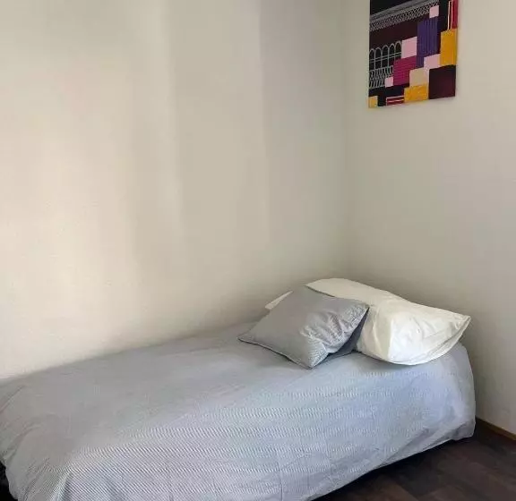 Majatalo Basel Stadt Gundeldingen Zimmer 401, Wc In The Hallway, Outside The Room