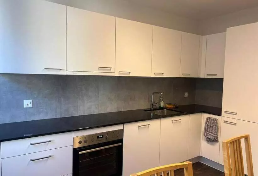 Majatalo Basel Stadt Gundeldingen Zimmer 401, Wc In The Hallway, Outside The Room