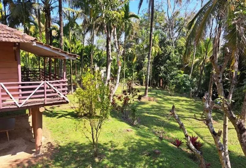 ペンション Riverside Wooden Cottages In Coorg