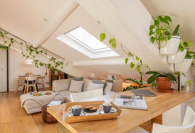 膳宿费 Bright Attic And Studio In The Heart Of Milan
