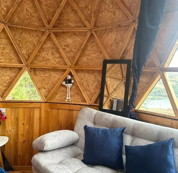 Aamiaismajoitus (B&B) Lago De Tota Playa Blanca Glamping Kairos