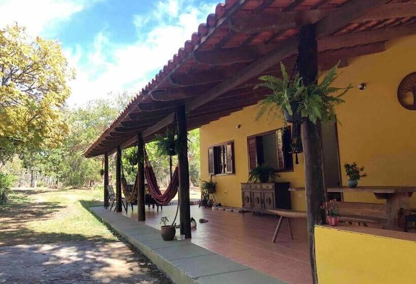 مبيت وإفطار Refúgio Na Chapada Dos Veadeiros Com Cachoeira