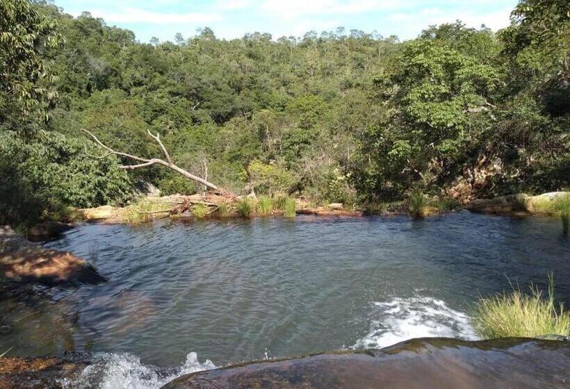 مبيت وإفطار Refúgio Na Chapada Dos Veadeiros Com Cachoeira