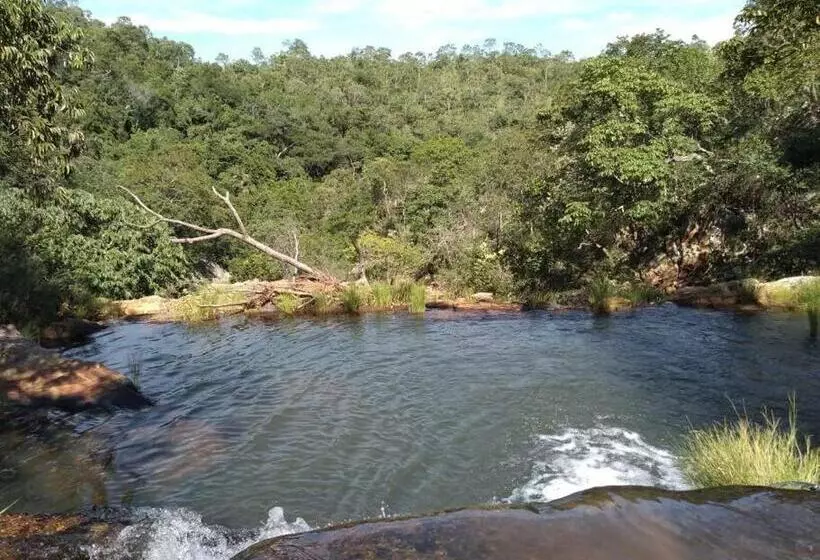 ベッドアンドブレックファースト Refúgio Na Chapada Dos Veadeiros Com Cachoeira