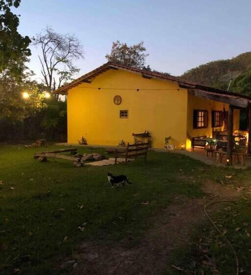 مبيت وإفطار Refúgio Na Chapada Dos Veadeiros Com Cachoeira