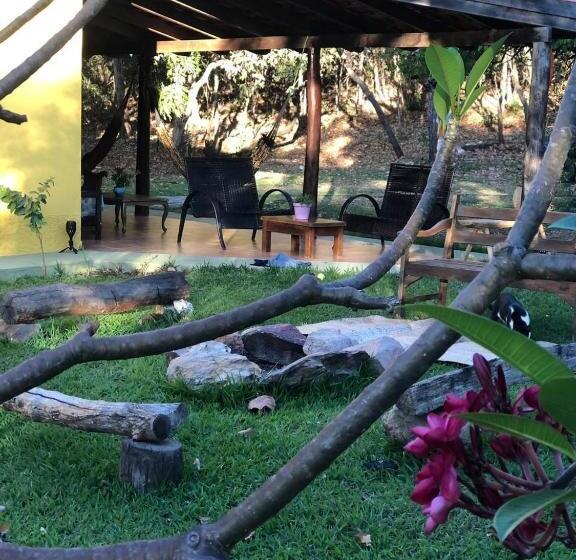 مبيت وإفطار Refúgio Na Chapada Dos Veadeiros Com Cachoeira