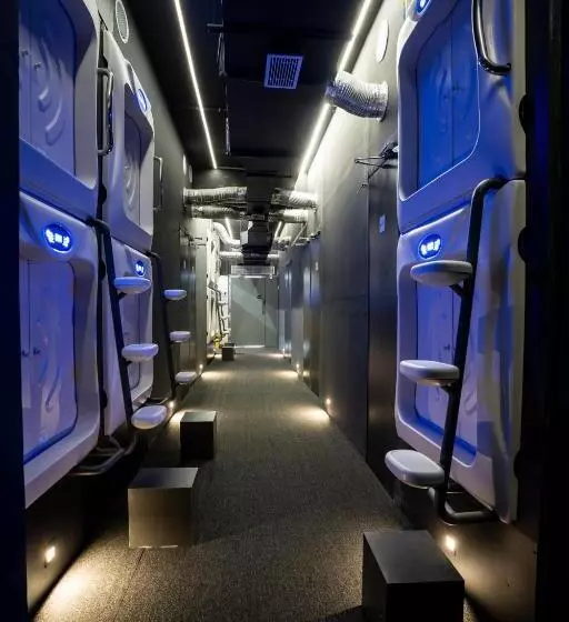 カプセルホテル Naptapgo, Ec Metro   Luxury Japanese Pod Room   Lounge, Wi Fi