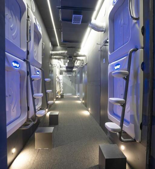 カプセルホテル Naptapgo, Ec Metro Luxury Japanese Pod Room Lounge, Wi Fi