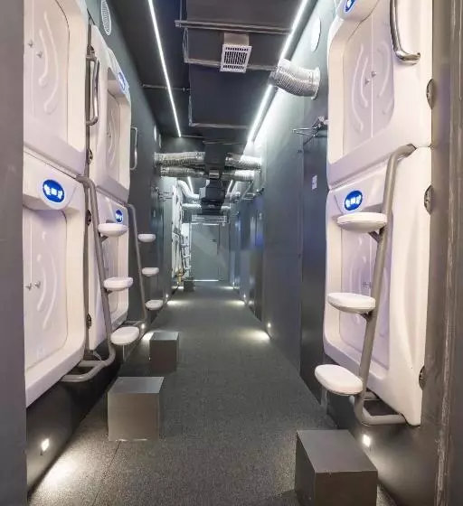 カプセルホテル Naptapgo, Ec Metro   Luxury Japanese Pod Room   Lounge, Wi Fi