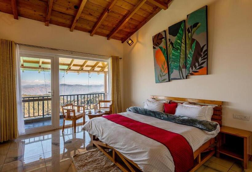 Shree Parijat Resort At Mukteshwar Hill Station With Himalayan View