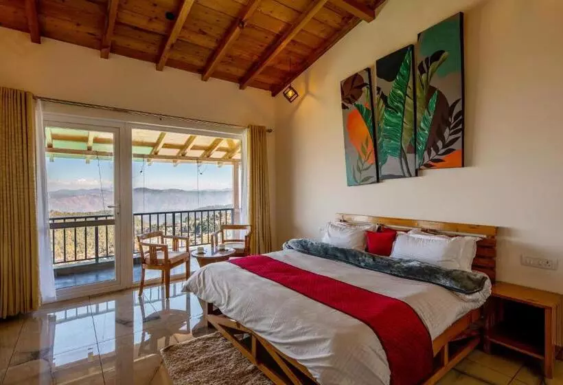 Shree Parijat Resort At Mukteshwar Hill Station With Himalayan View