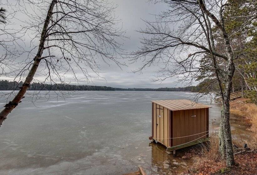 Lakefront Eagle River Cabin W/ Fire Pit & Porch