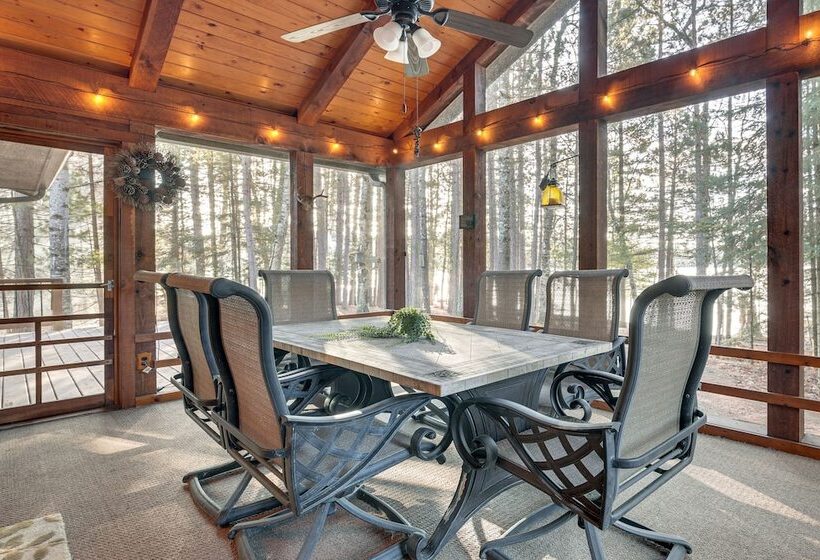 Lakefront Eagle River Cabin W/ Fire Pit & Porch