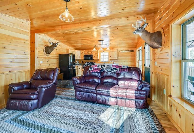 Peaceful Bradford Cabin W/ Pond & Covered Deck!