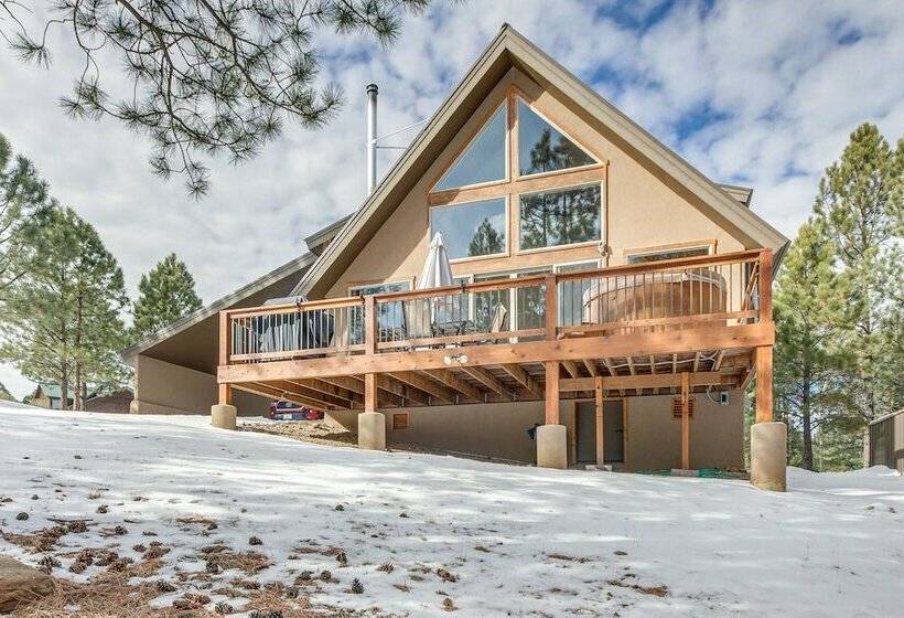 Angel Fire Cabin W/ Deck: 3 Mi To Ski Lifts!
