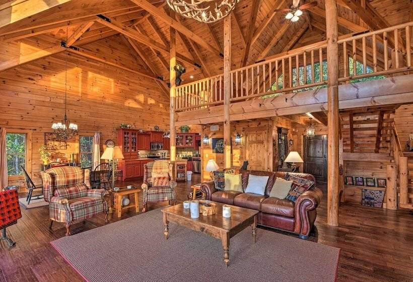 Large Luxe Cabin W/hot Tub 16mi To Blue Ridge