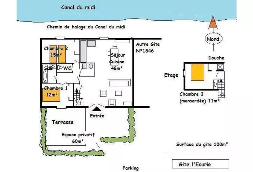 ペンション Gîtes Du Vieux Tilleul, L Ecurie