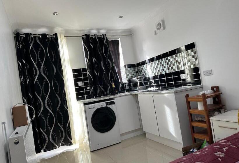 펜션 Luxury Ensuite Studio In Crayford Dartford Bexley London With Full Kitchen And Side Garden Alleyway
