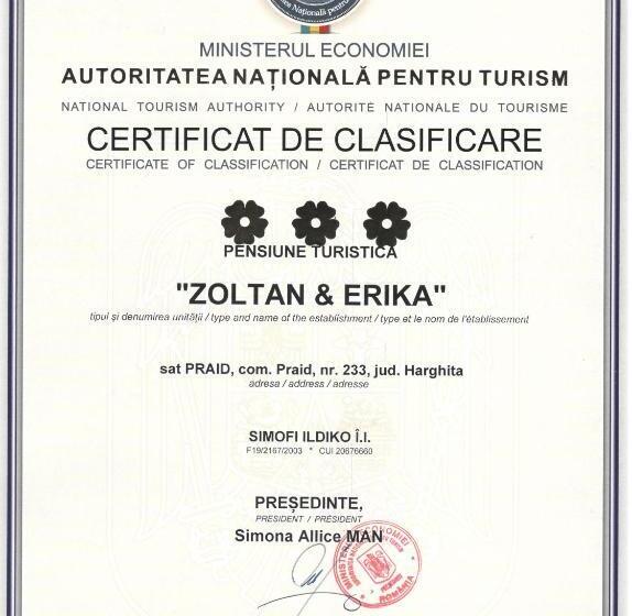 تختخواب و صبحانه Zoltán & Erika Panzió Parajd