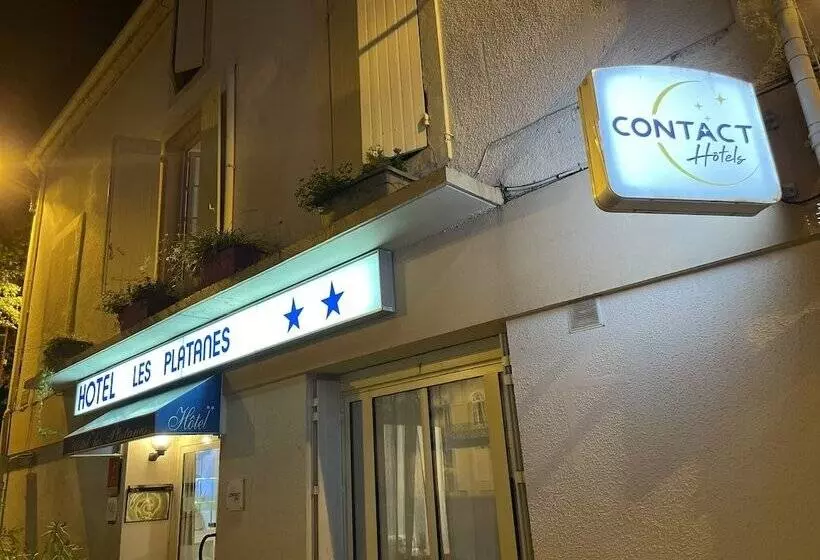 ホテル Contact Hôtel Les Platanes Villeneuve Sur Lot Centre