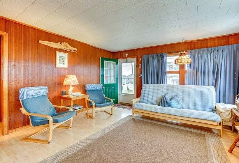 Beachfront Lavallette Home   2 Mi To Casino Pier!