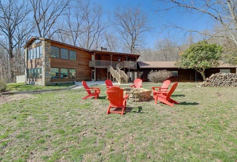 Family Friendly Riverfront Manor On The Little Red