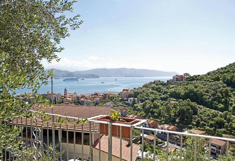 膳宿费 La Terrazza Con L Ulivo   Guesthouse Con Terrazza E Vista Sul Golfo Dei Poeti