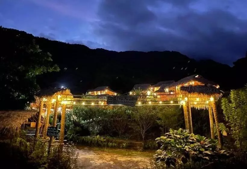 تختخواب و صبحانه Pu Luong Cuisine Garden Homestay