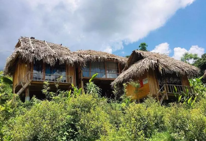 تختخواب و صبحانه Pu Luong Cuisine Garden Homestay