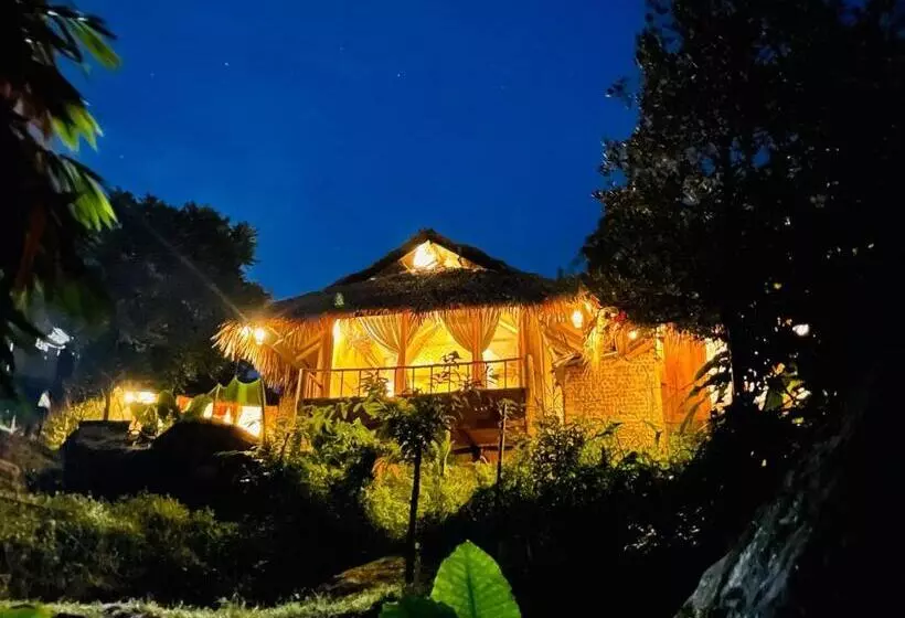 تختخواب و صبحانه Pu Luong Cuisine Garden Homestay