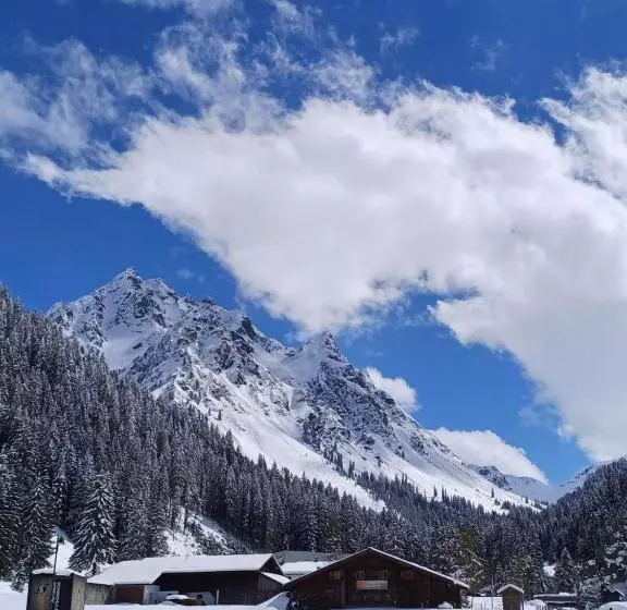 ホテル Pension Edelweiss   Bergdorf Gargellen 1423m