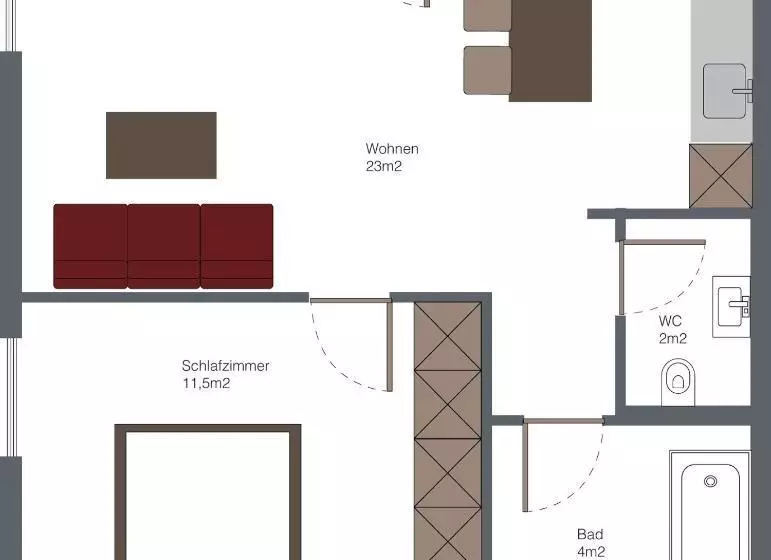 ホテル Bühlhof Appartements