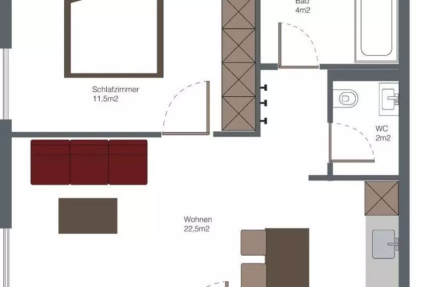 ホテル Bühlhof Appartements