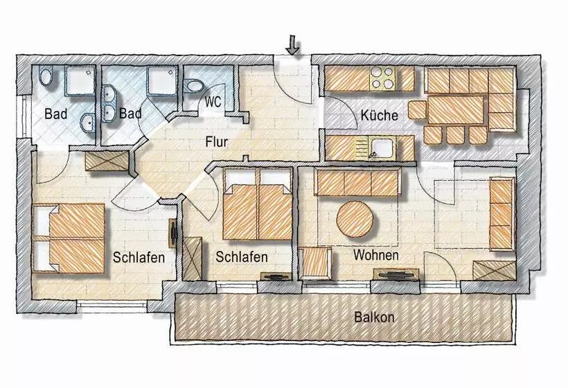 ホテル Posers Bergwelt B&b