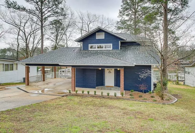 Hot Springs Lakefront Home W/ Dock & Water Views!