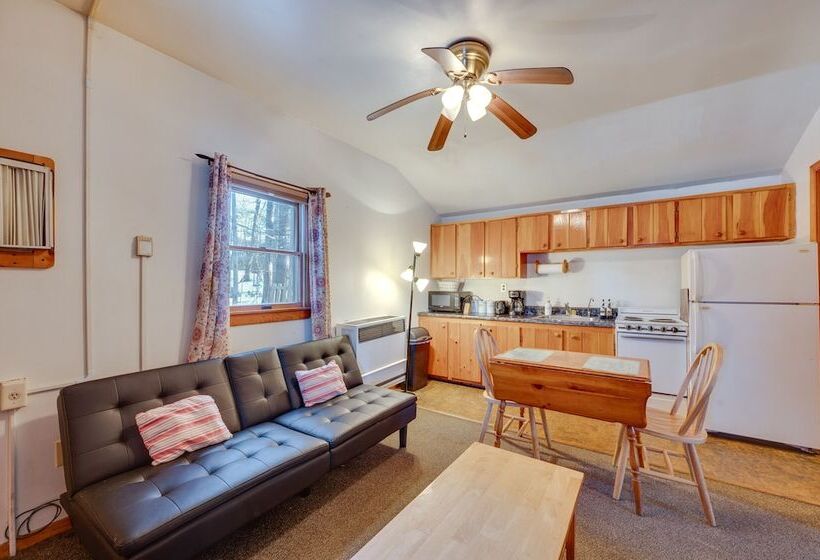 Pet Friendly Laconia Cabin W/ Fireplace + Deck!