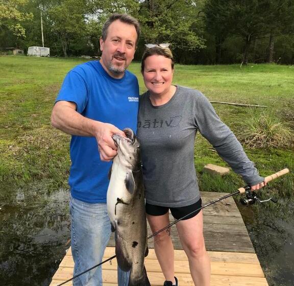 ペンション Luxury Cabin With Fishing Pond Hot Springs