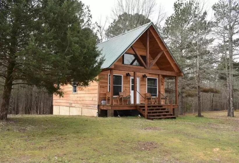 ペンション Luxury Cabin With Fishing Pond Hot Springs
