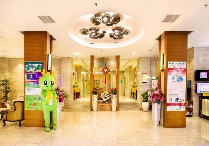 בית מלון כפרי Greentree Inn Guangdong Jieyang Bus Terminal Station Ronghua Avenue Business