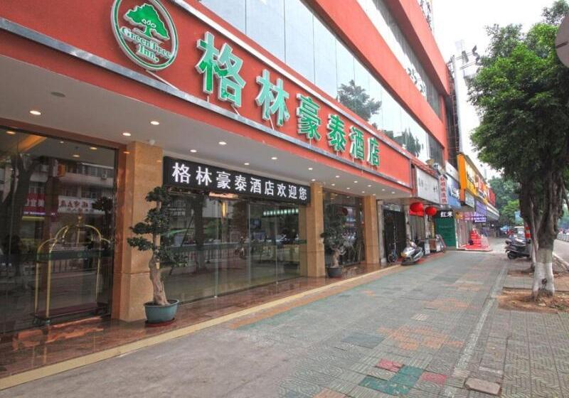 בית מלון כפרי Greentree Inn Guangdong Jieyang Bus Terminal Station Ronghua Avenue Business
