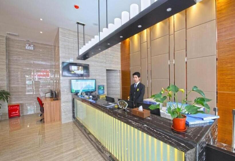 בית מלון כפרי Greentree Inn Guangdong Jieyang Bus Terminal Station Ronghua Avenue Business