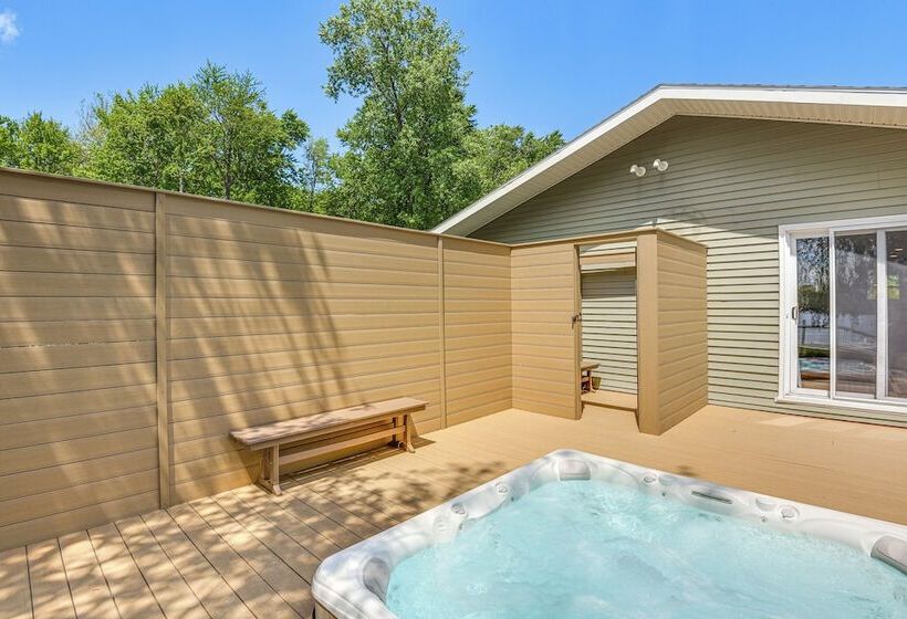 Home On Little Paw Paw Lake W/ Hot Tub & Dock!