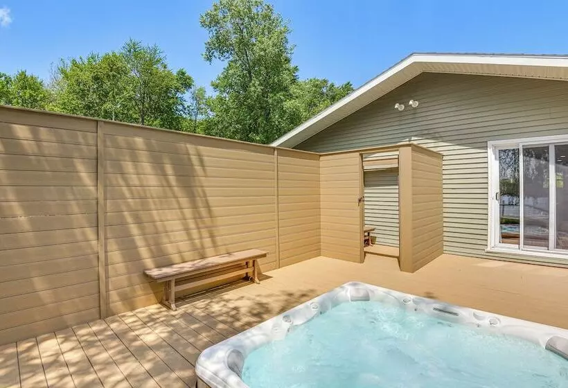 Home On Little Paw Paw Lake W/ Hot Tub & Dock!