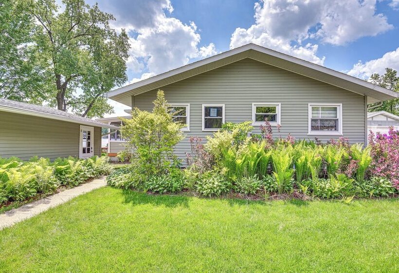 Home On Little Paw Paw Lake W/ Hot Tub & Dock!