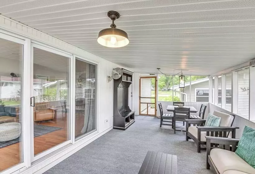 Home On Little Paw Paw Lake W/ Hot Tub & Dock!