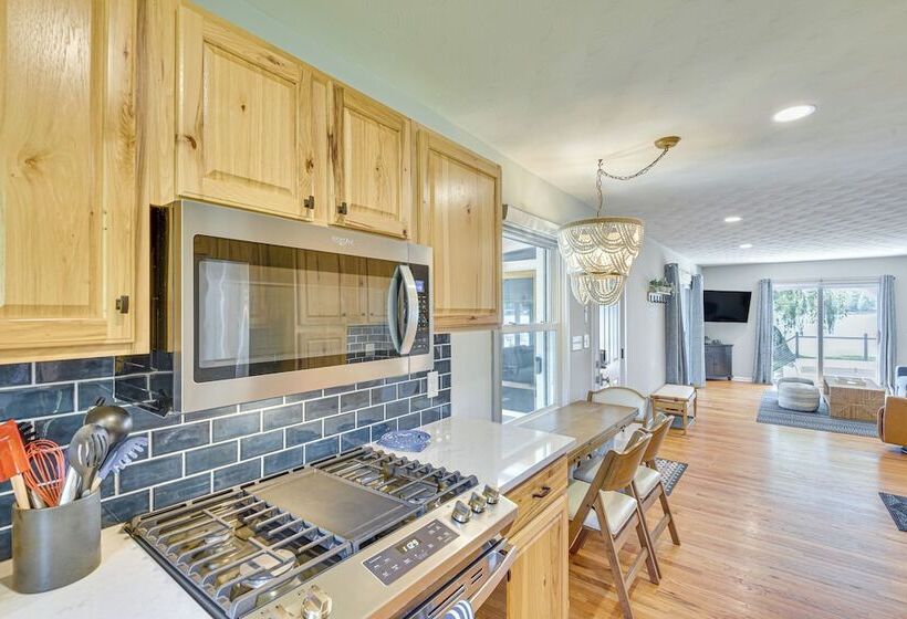 Home On Little Paw Paw Lake W/ Hot Tub & Dock!