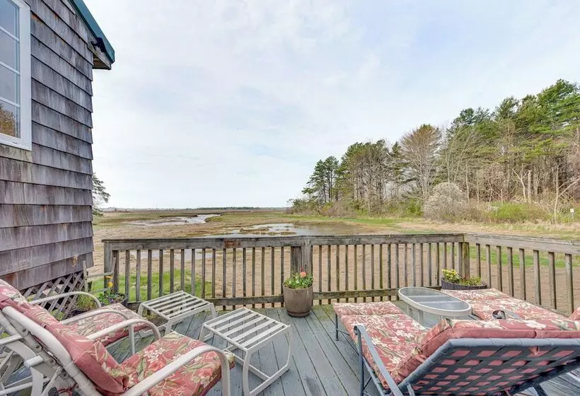 Peaceful Wells Retreat W/ Deck & Water Views