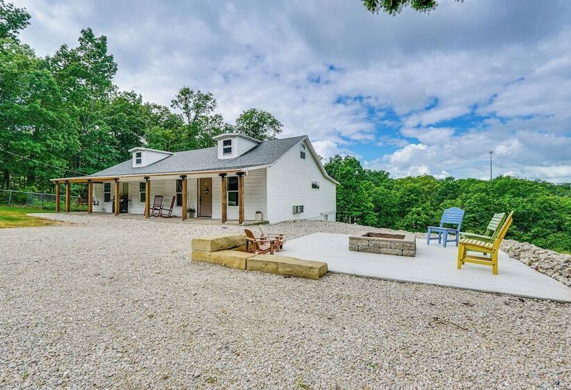 Fire Pit & Grill: Pet Friendly Lake Ozark Cabin!