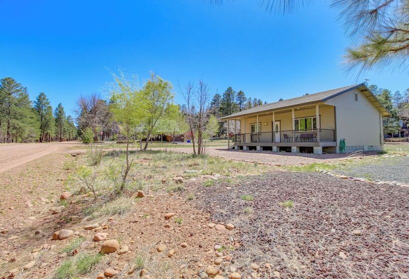 Deck & Atv Trail Access: Quiet Cabin In Show Low