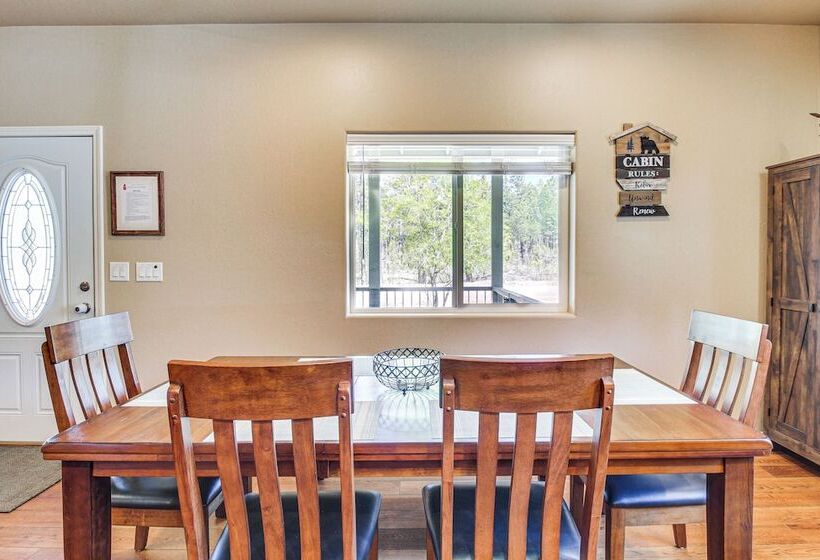 Deck & Atv Trail Access: Quiet Cabin In Show Low